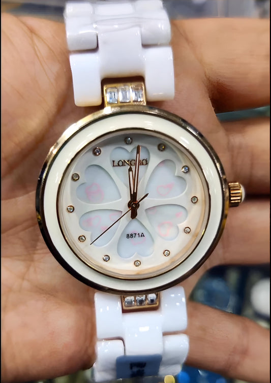 White Stone Trending watch for women. Scratch Free. SC105